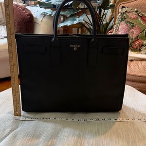 Anne Klein Sleek Black Laptop Bag